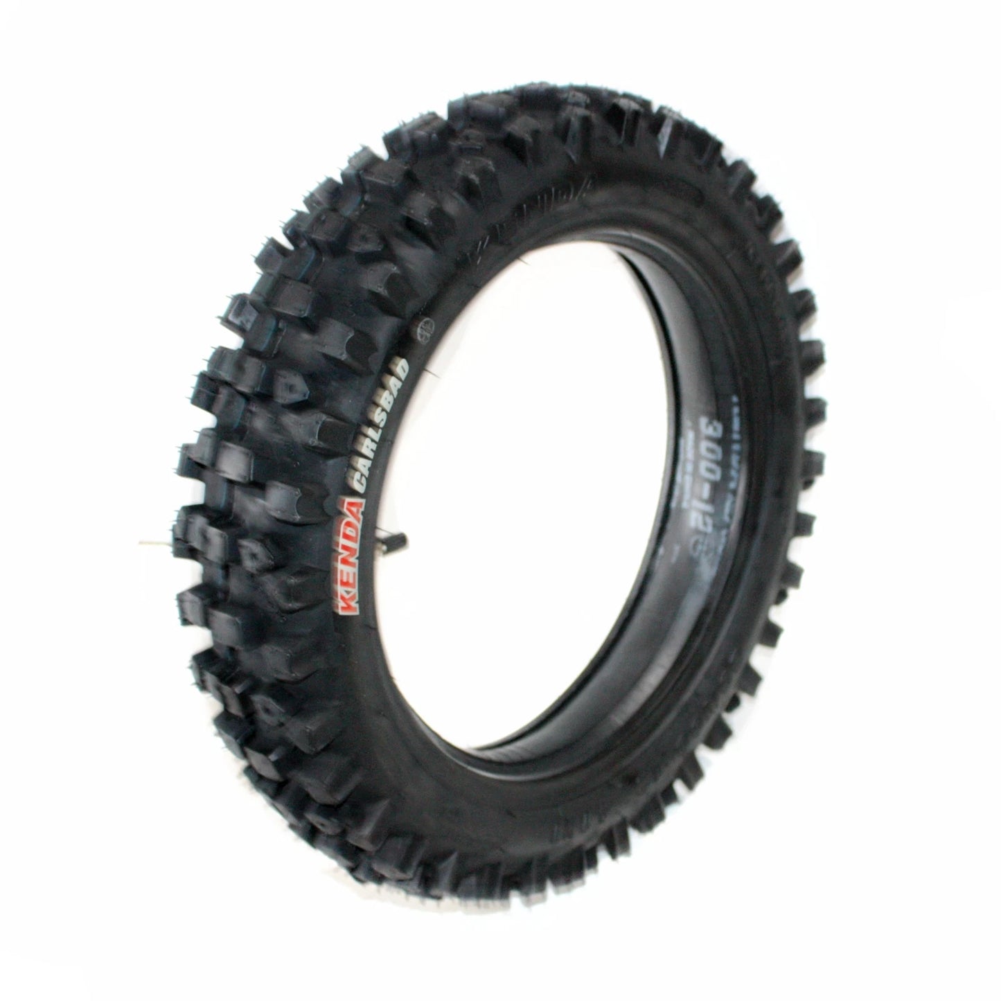80/100-12 Rear Knobby Tire + Tube for Kenda Carsbad PIT PRO Dirt Bike