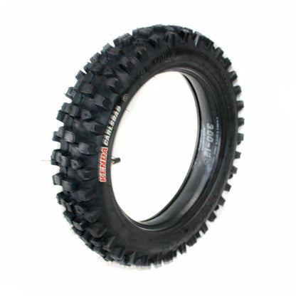 80/100-12 Rear Knobby Tire + Tube for Kenda Carsbad PIT PRO Dirt Bike