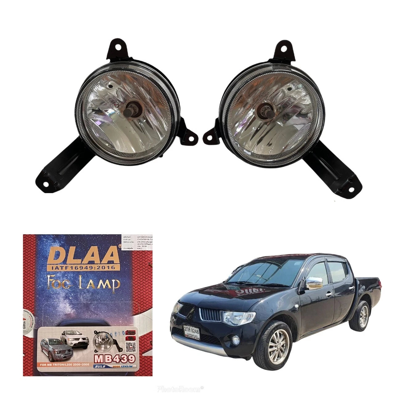 12CM Fog Lamp Spot Light Set for MITSUBISHI TRITON L200 (2006-2009)