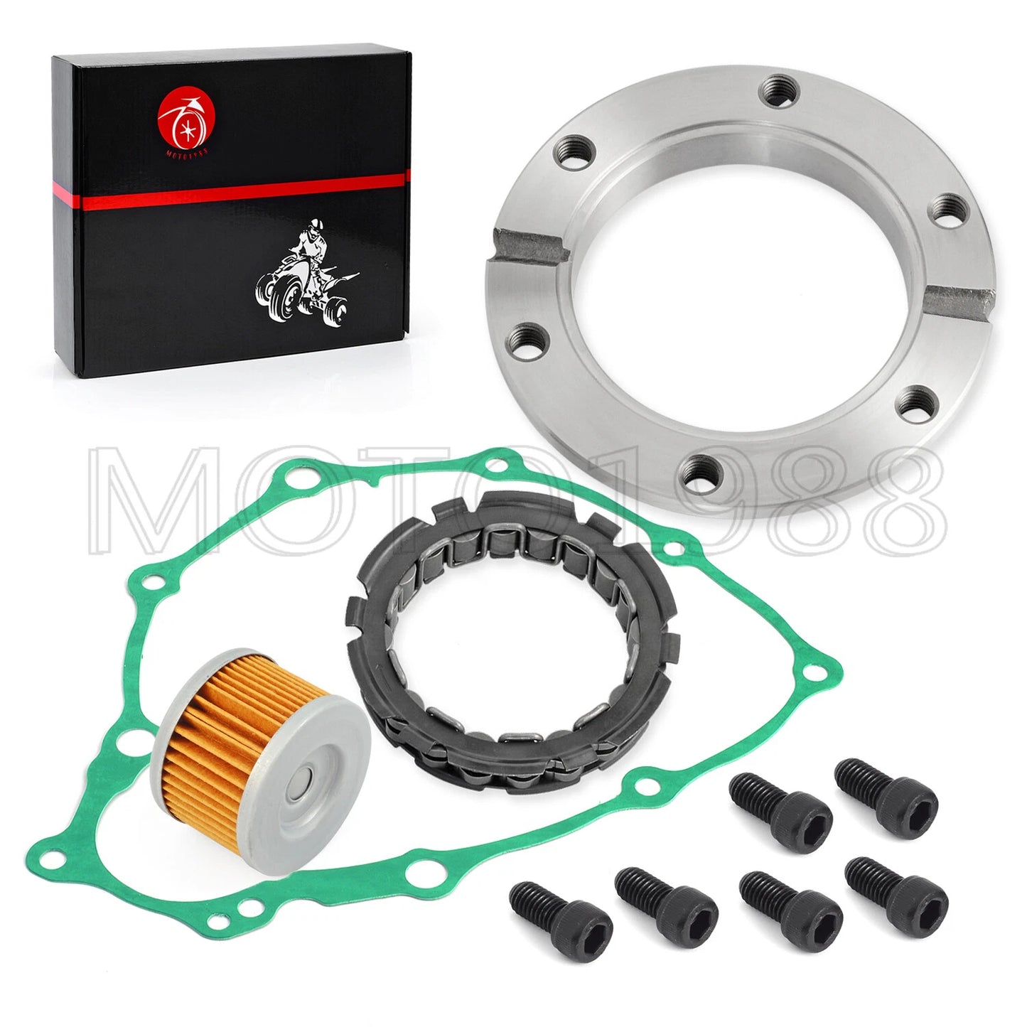 Starter Gear Bearing Gasket Oil Filter for Honda Sportrax TRX400EX (1999–2008)