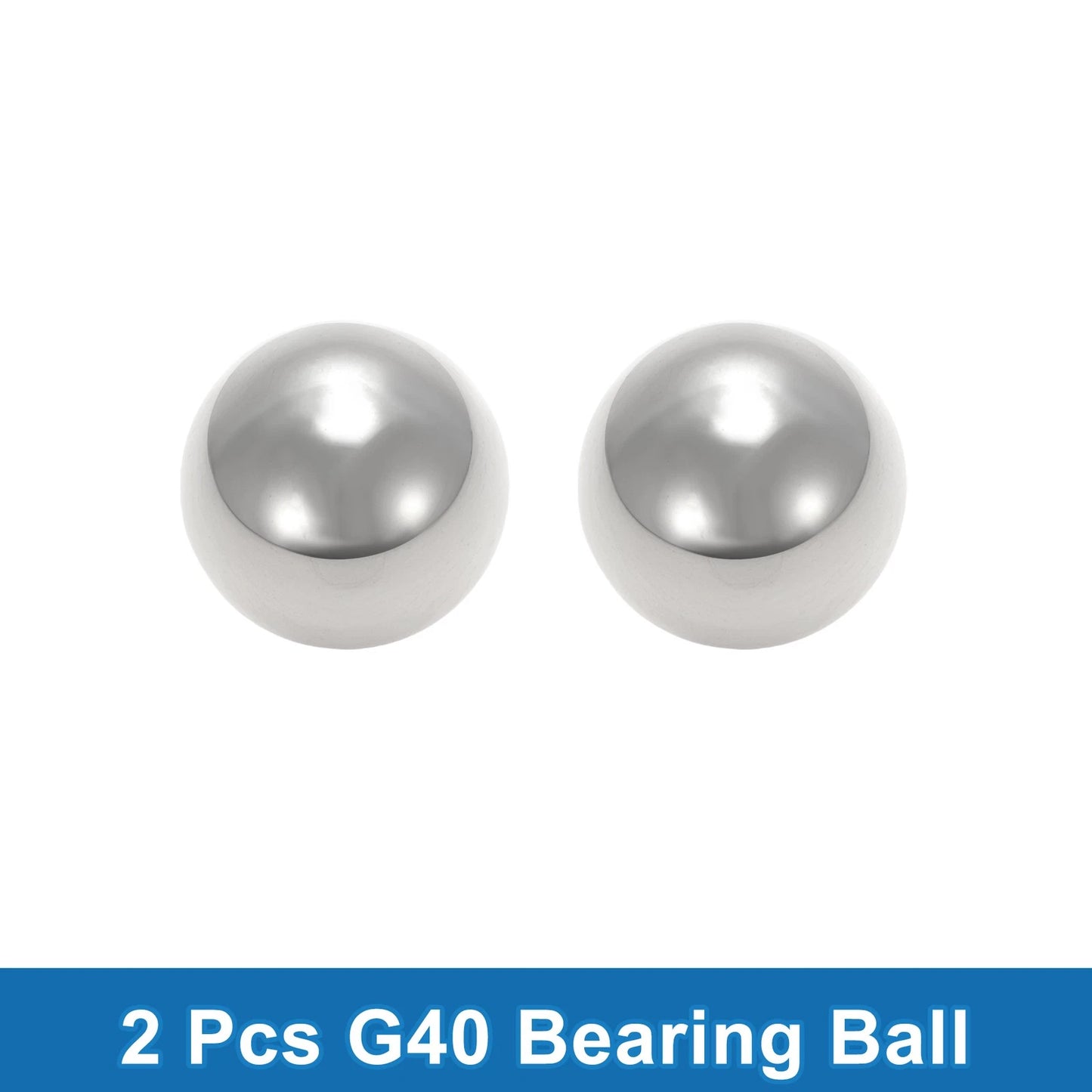 Bearing Ball 40.0mm Steel G40 Precision Silver Tone 2 x