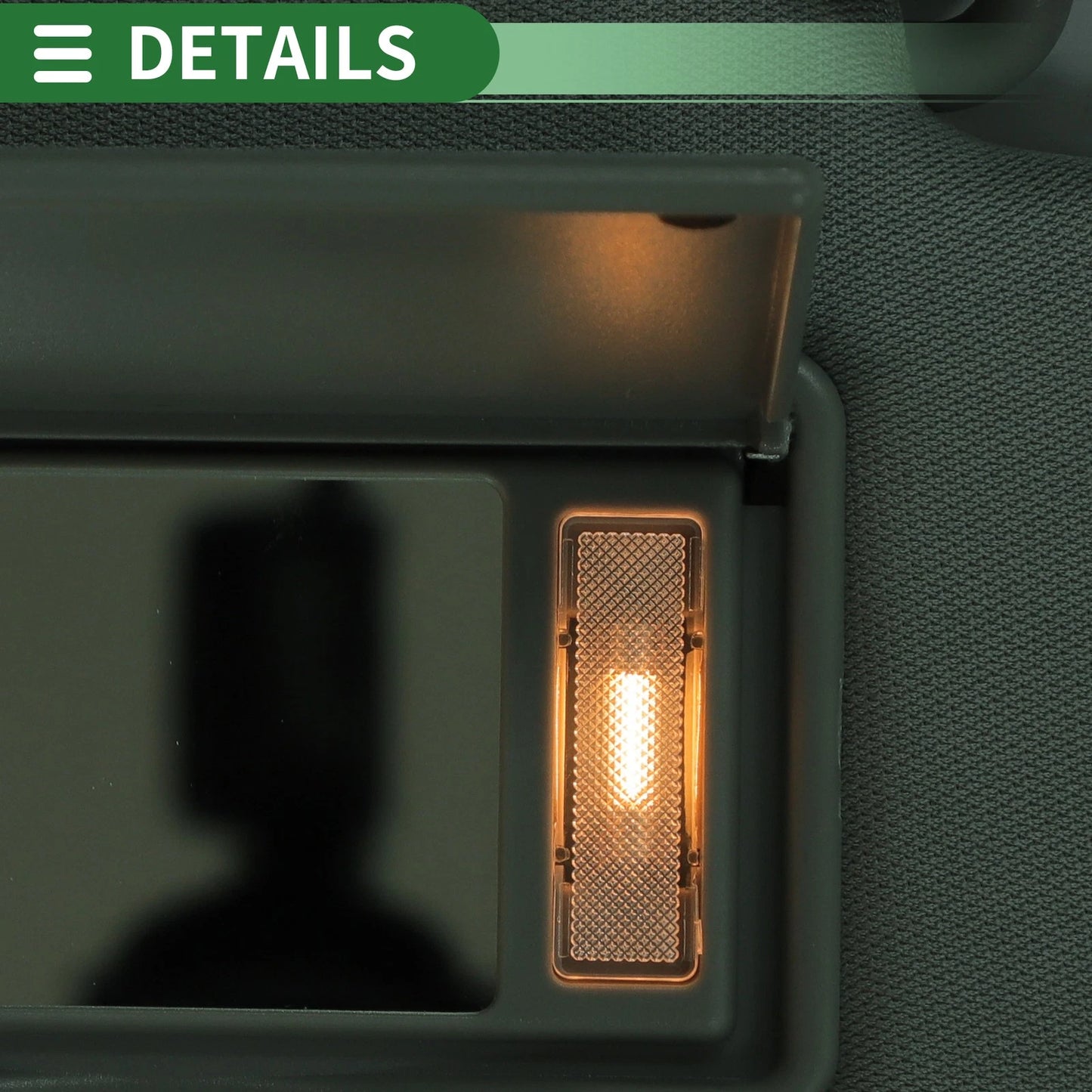 Right Car Sun Visor for Toyota Highlander 2014-2016, 2019 (No.74310-0E074-A0)