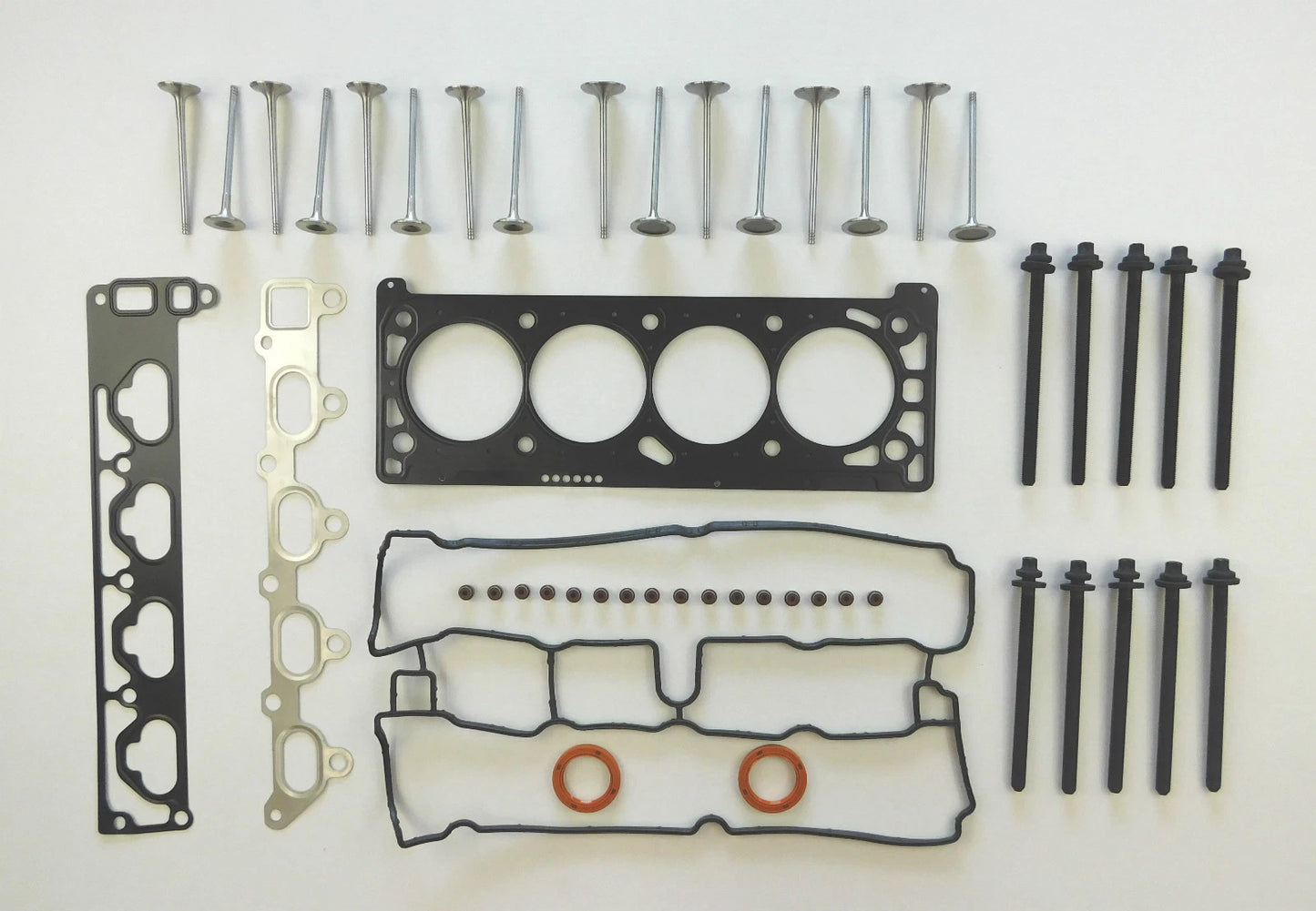 HEAD GASKET SET BOLTS VALVES 16 FOR ASTRA CORSA MERIVA TIGRA VECTRA ZAFIRA 1.8