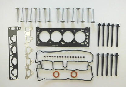 HEAD GASKET SET BOLTS VALVES 16 FOR ASTRA CORSA MERIVA TIGRA VECTRA ZAFIRA 1.8
