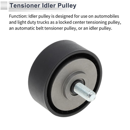 Drive Belt Idler Pulley for BMW X2 (2017-2023) - Black 1 x Pulley