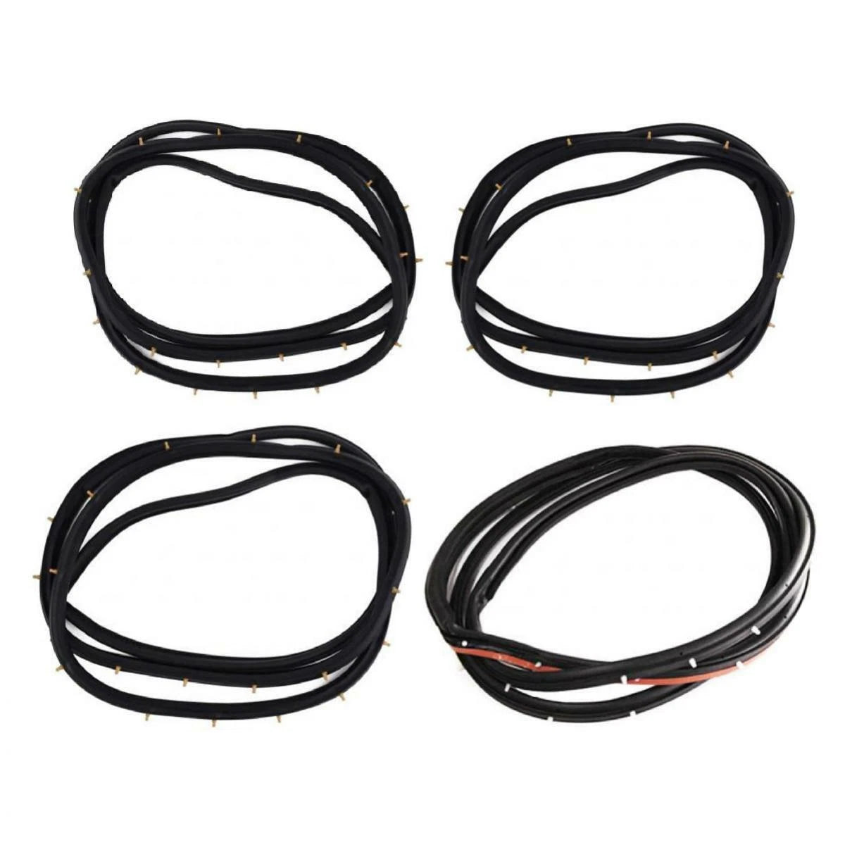 Set 4 Door Rubber Weatherstrip Fit Toyota Land Cruiser FJ80 HDJ HZJ80 1990-98 DE