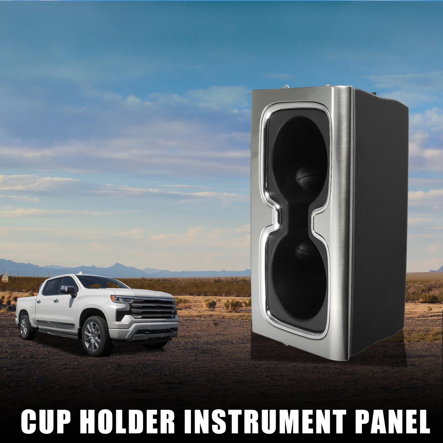 Cup Holder for GMC Sierra 1500 Instrument Panel Drink Holder Black