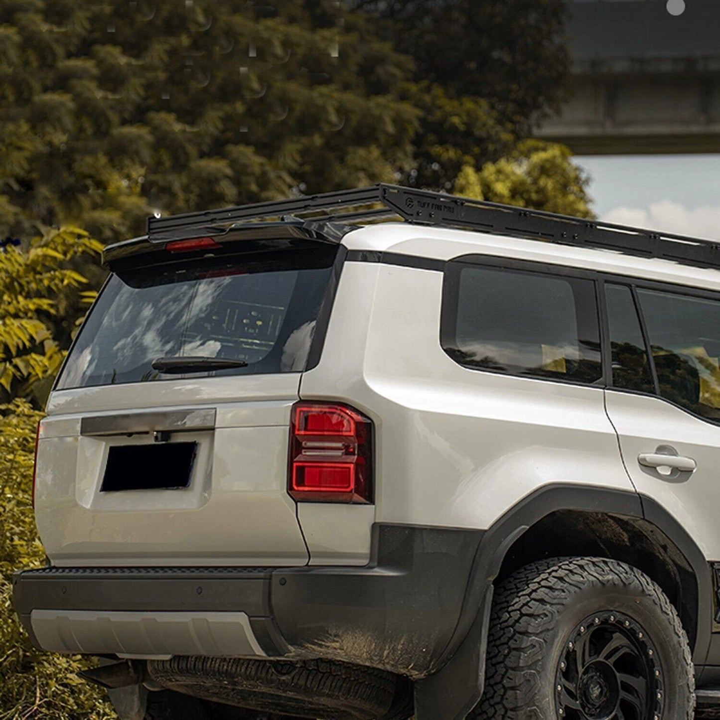 Gloss Black Rear Trunk Roof Spoiler Wing Body Kit for Toyota Prado (2024-2025)
