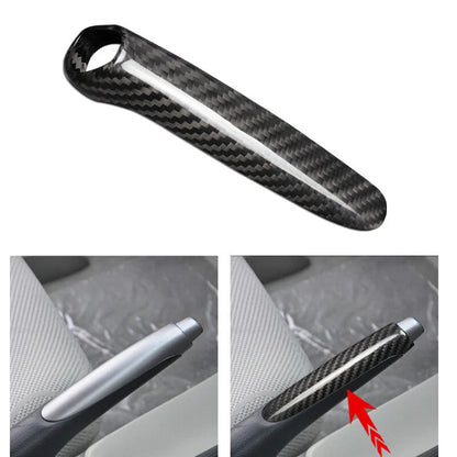 Real Carbon Fiber HandBrake Handle Parking Brake Cover Trim fits Civic 2012-2016