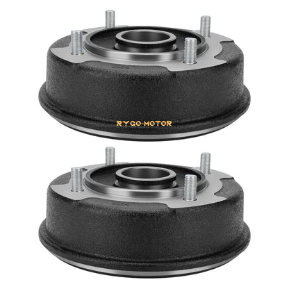 2 x Front Brake Drum W/Bolts for Kawasaki Mule 500 Mule 550