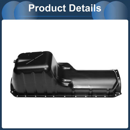 Engine Oil Pan for Jeep Cherokee (1987-2001) - 1 x Iron Black