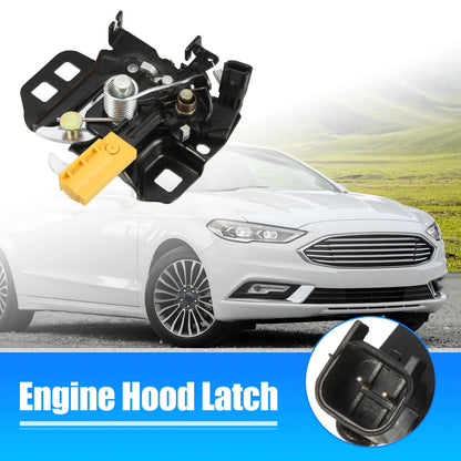 Hood Latch Lock Front Left for Ford Fusion (2013-2018) Black