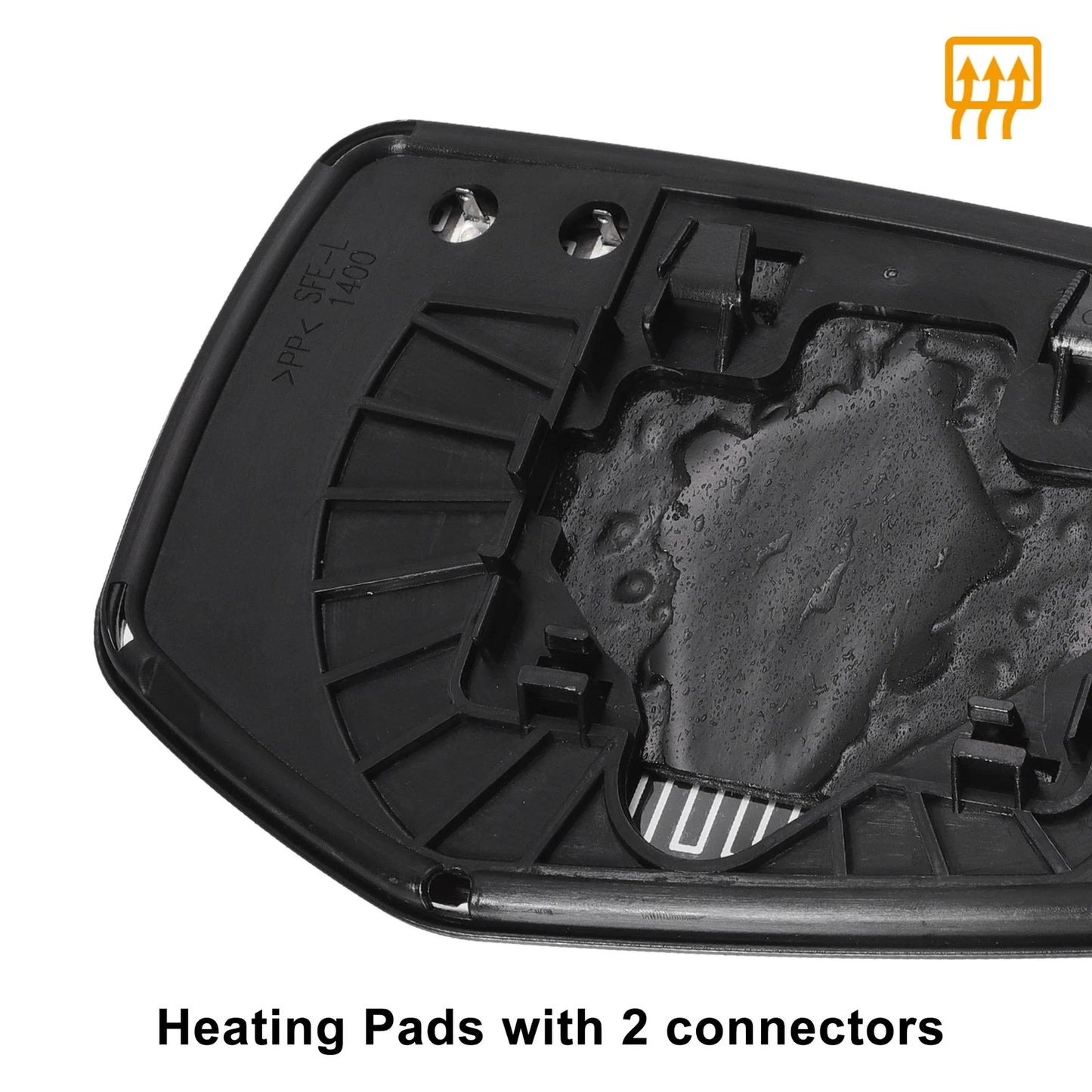 Left Side Blue Heated Mirror Glass for Honda Odyssey (2006-2008)