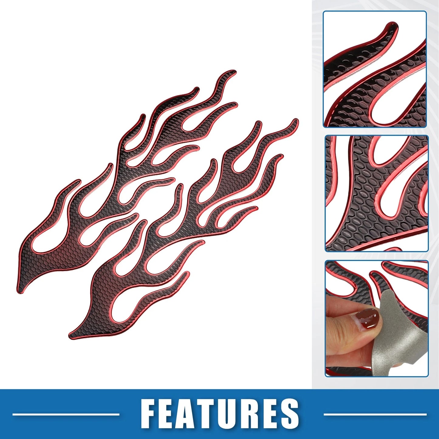 Gas Tank Decal 10.12''x4.80'' Gas Tank Sticker for Motorcycle