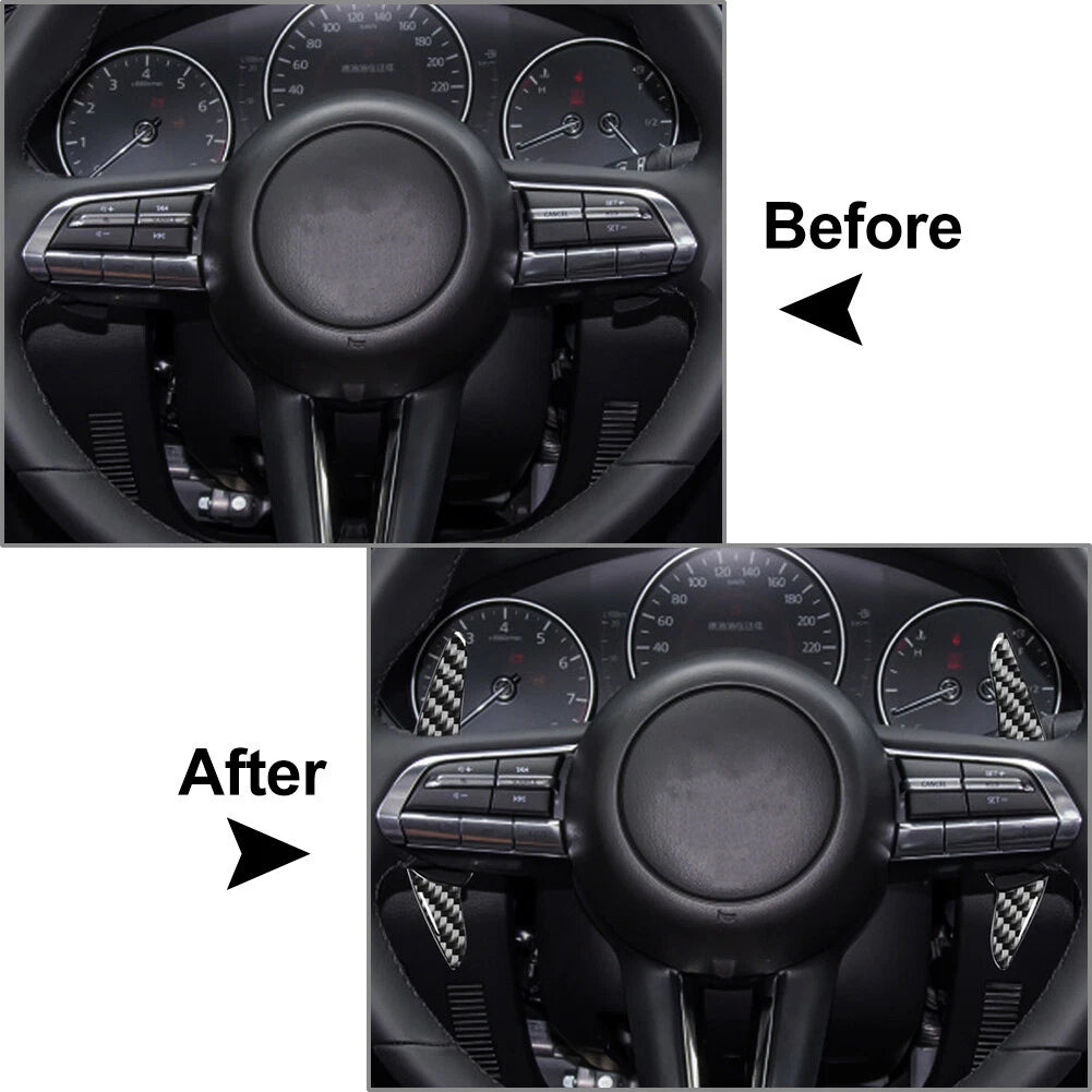 Black Steering Wheel Shift Paddle for Mazda 3 Sedan Hatchback (2014-2023)