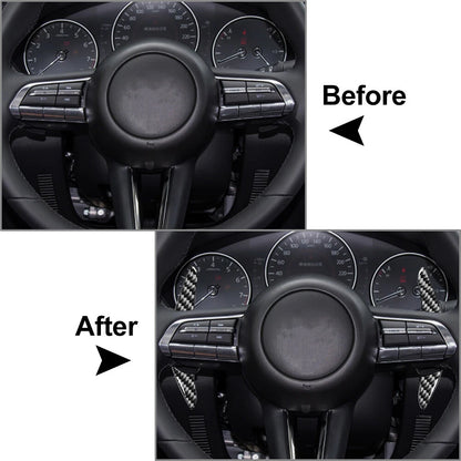 Black Steering Wheel Shift Paddle for Mazda 3 Sedan Hatchback (2014-2023)