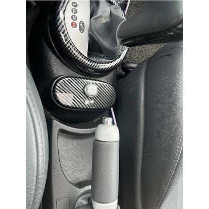 Carbon Fiber Style Side Mirror Adjust Panel Cover Trim for Mini R50 R52 R53