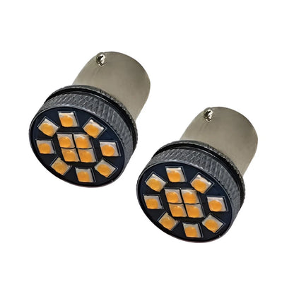 10 x BA15S 1156 Amber LED Tail Brake Turn Signal Light Bulbs for Car
