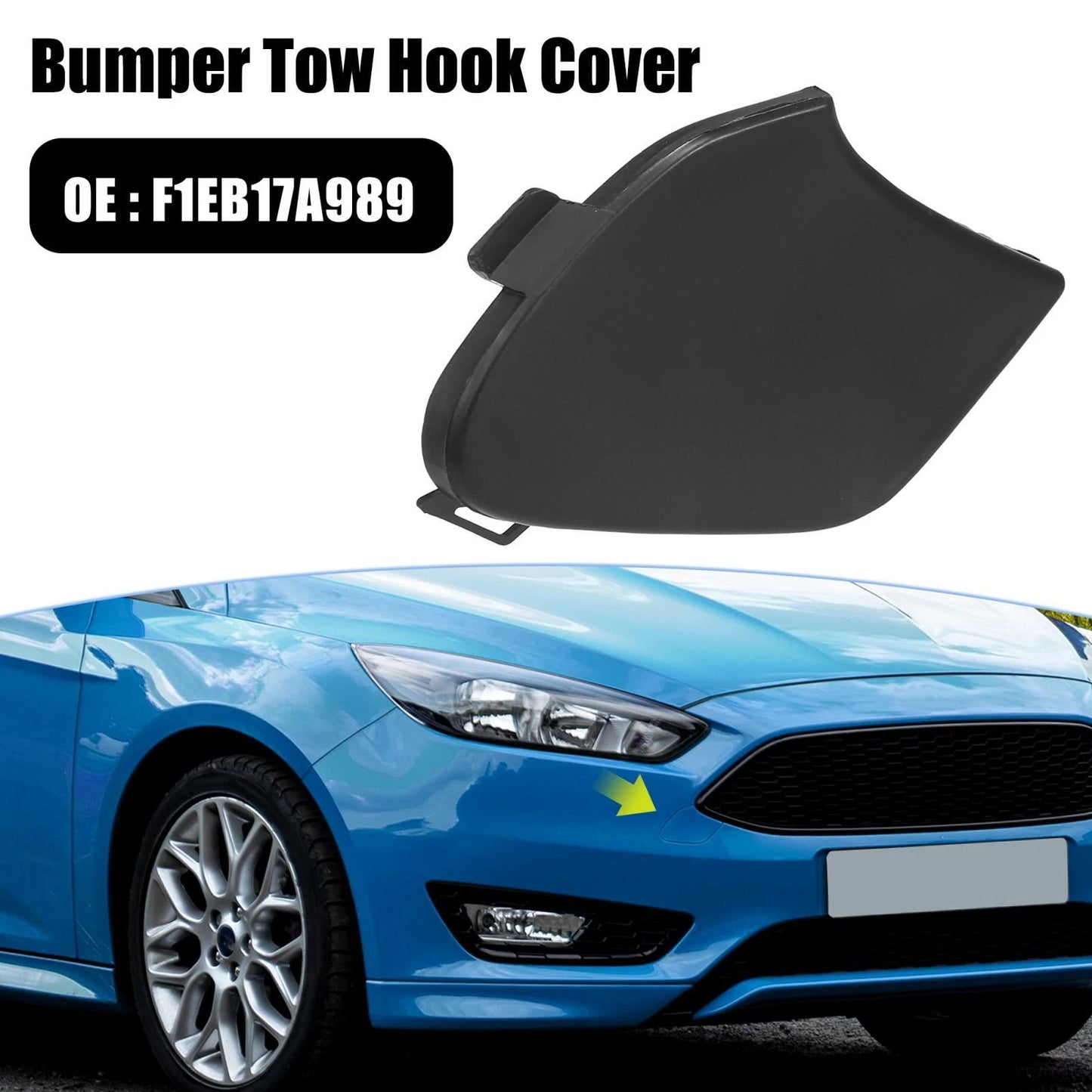 Front Bumper Tow Hook Cover for Ford Focus MK3 (2014-2018)