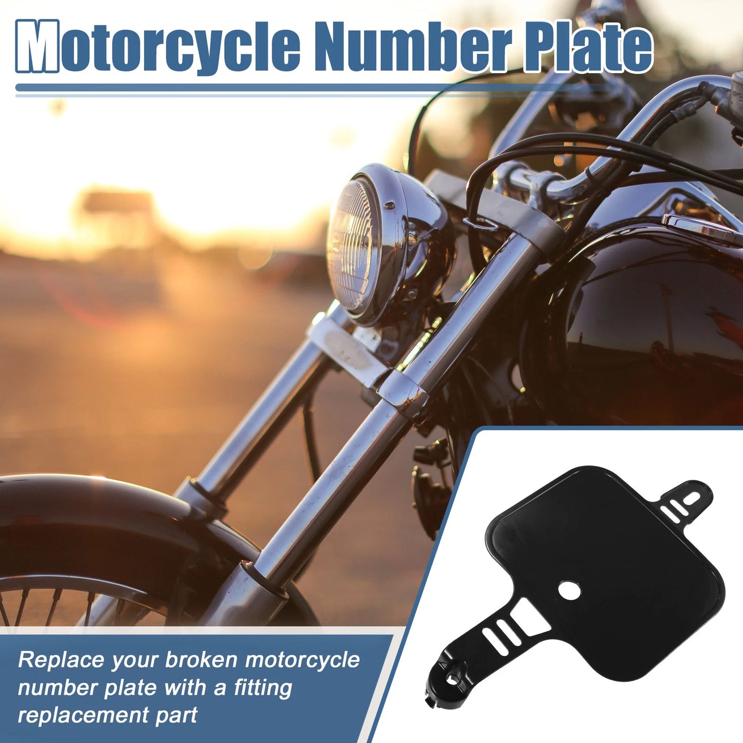 Number Plate Motorcycle Black for Honda XR CRF XR50 CRF50 50cc 70cc