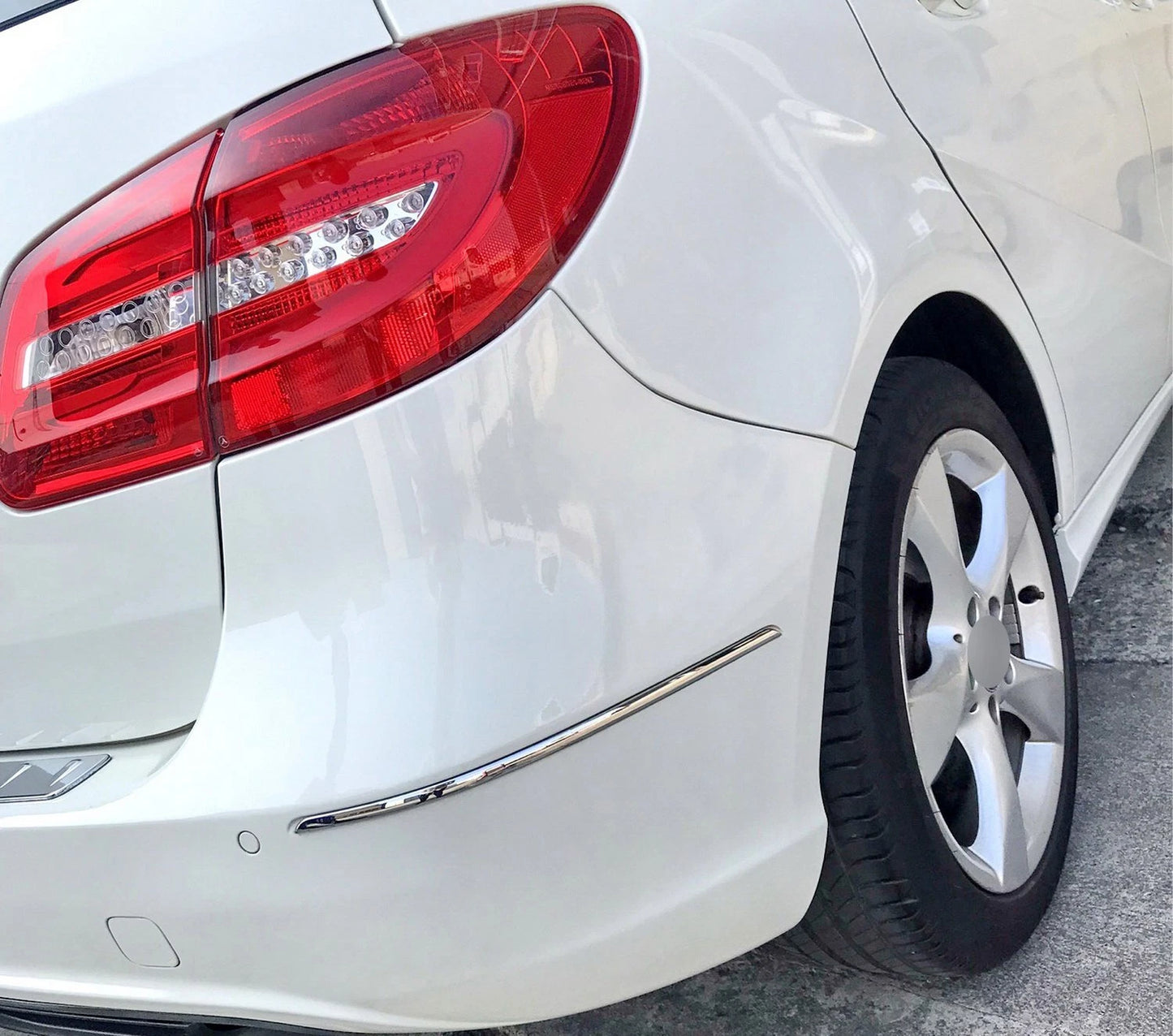 Chrome Rear Bumper Moulding Strip Cover for Mercedes Benz W246 (2012-2019)