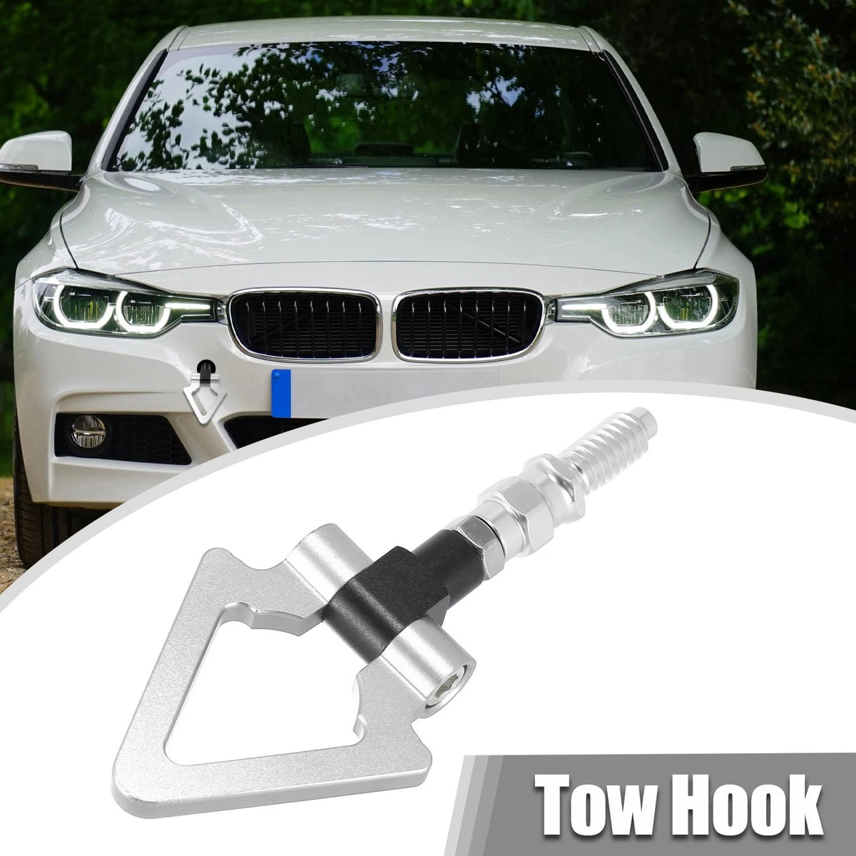 Screw On Tow Hook Triangle Ring for BMW 3 5 7 Series Z3 Z4 (1997-2020)