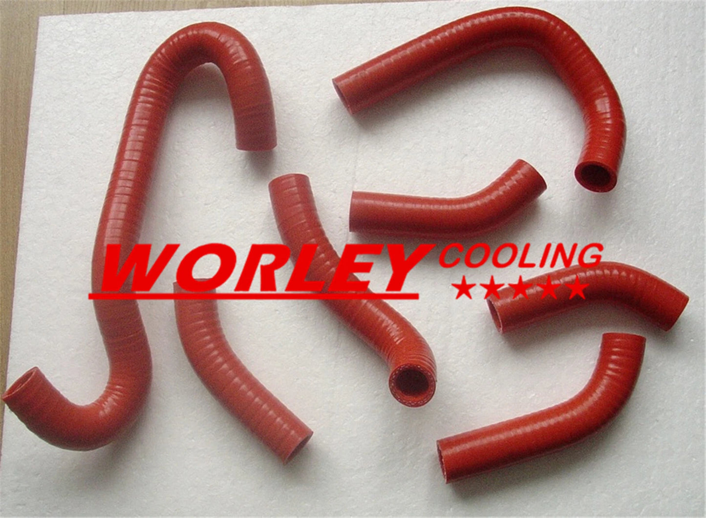 Red Radiator Hose for Husqvarna WR400 XC400 CR430 WR430 XC430 (1984-1988)