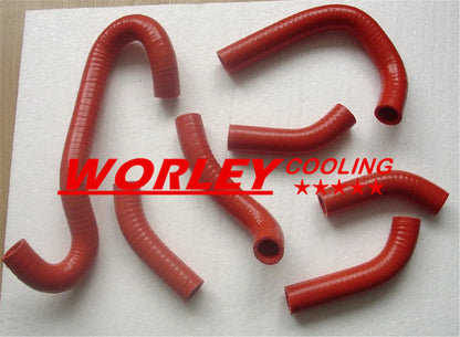 Red Radiator Hose for Husqvarna WR400 XC400 CR430 WR430 XC430 (1984-1988)