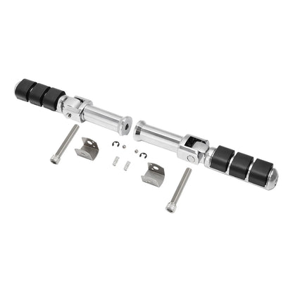 Chrome Rider Driver & Passenger Footpegs Bracket for Harley Softail (2018-2025)