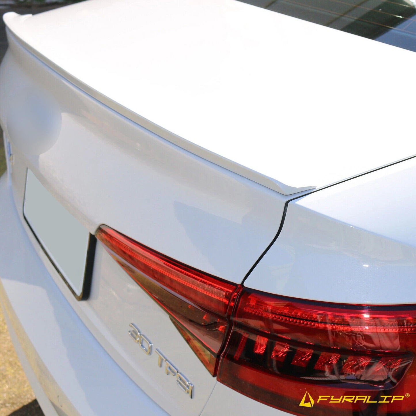 Black Boot Lip Spoiler for Audi A4 S4 RS4 B9 (2016-2023)