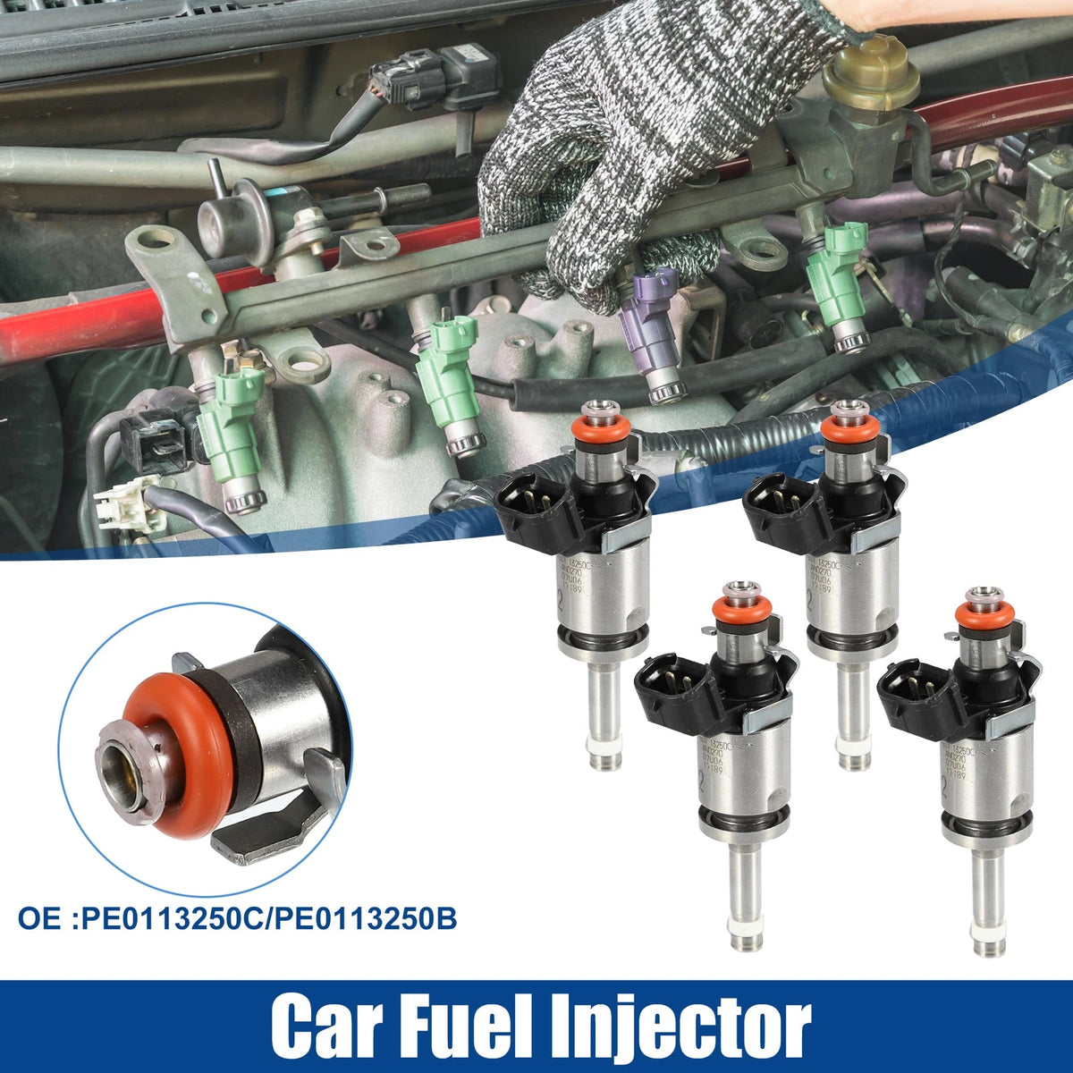 4 x Fuel Injector Nozzle for Mazda 3 Sport Touring 2.0L (2017-2018)