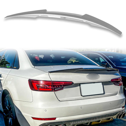 ABS Boot Spoiler for Audi A4 B9 2016-2021 Sedan Florett Silver LZ7G