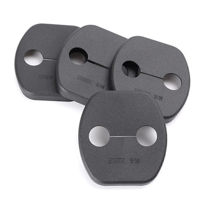 Door Lock Cover Pad Guard Protector Black for Nissan Qashqai (2008-2011)