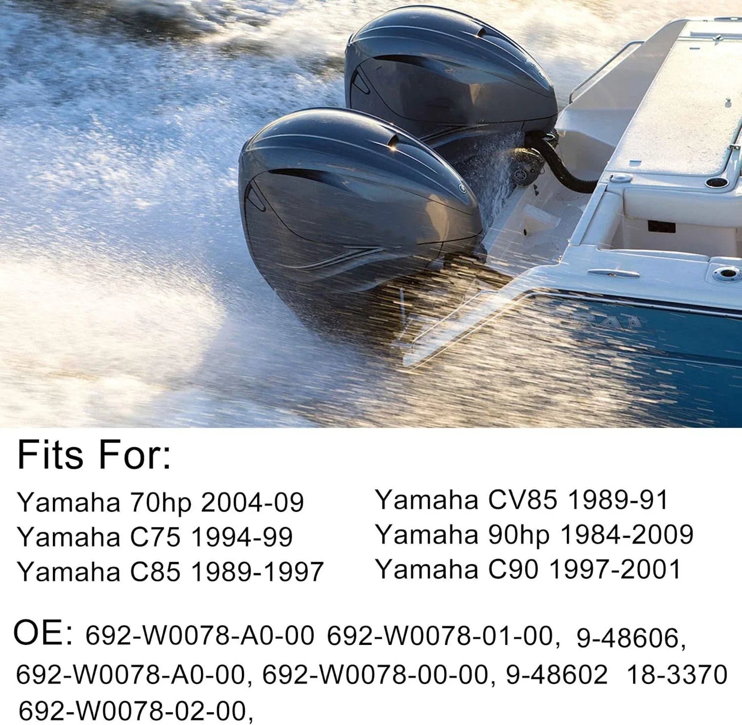 Water Pump Impeller for Yamaha Outboards 70 85 90HP