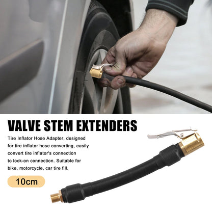 Valve Stem Extension Hose / 10cm 4" for Car Motorcycle