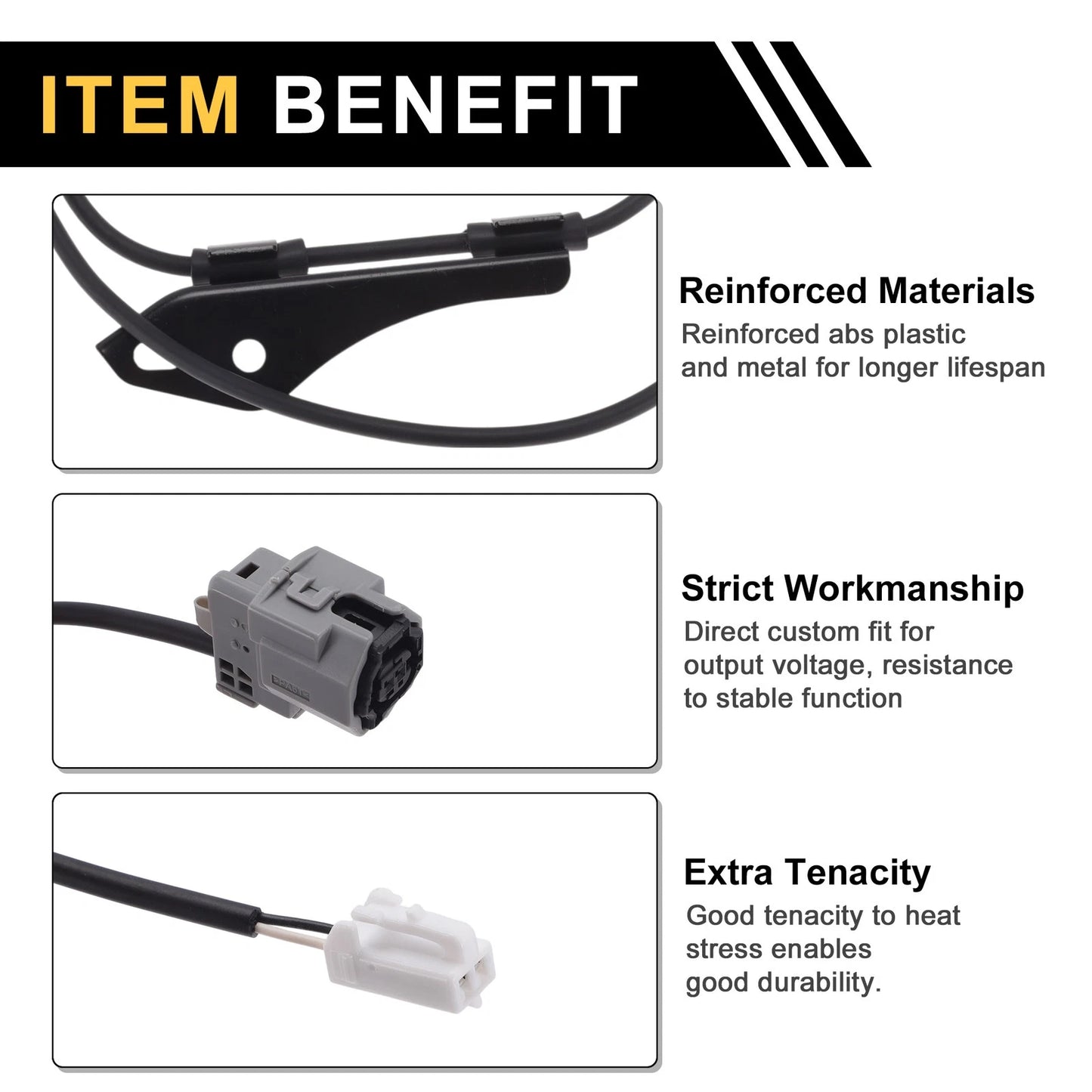 ABS Wheel Speed Sensor Left Rear 1Pc for Toyota Prius (2012–2015)