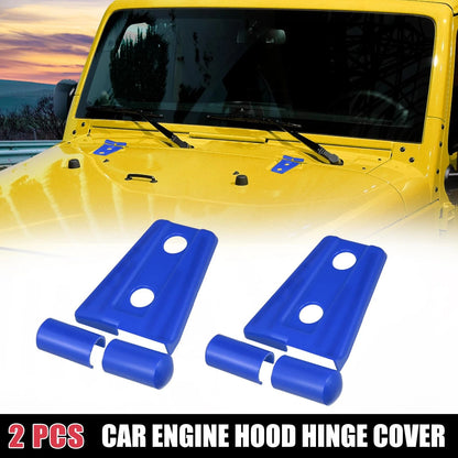 Engine Hood Hinge Covers for Jeep Wrangler 2007-2018 Dark Blue