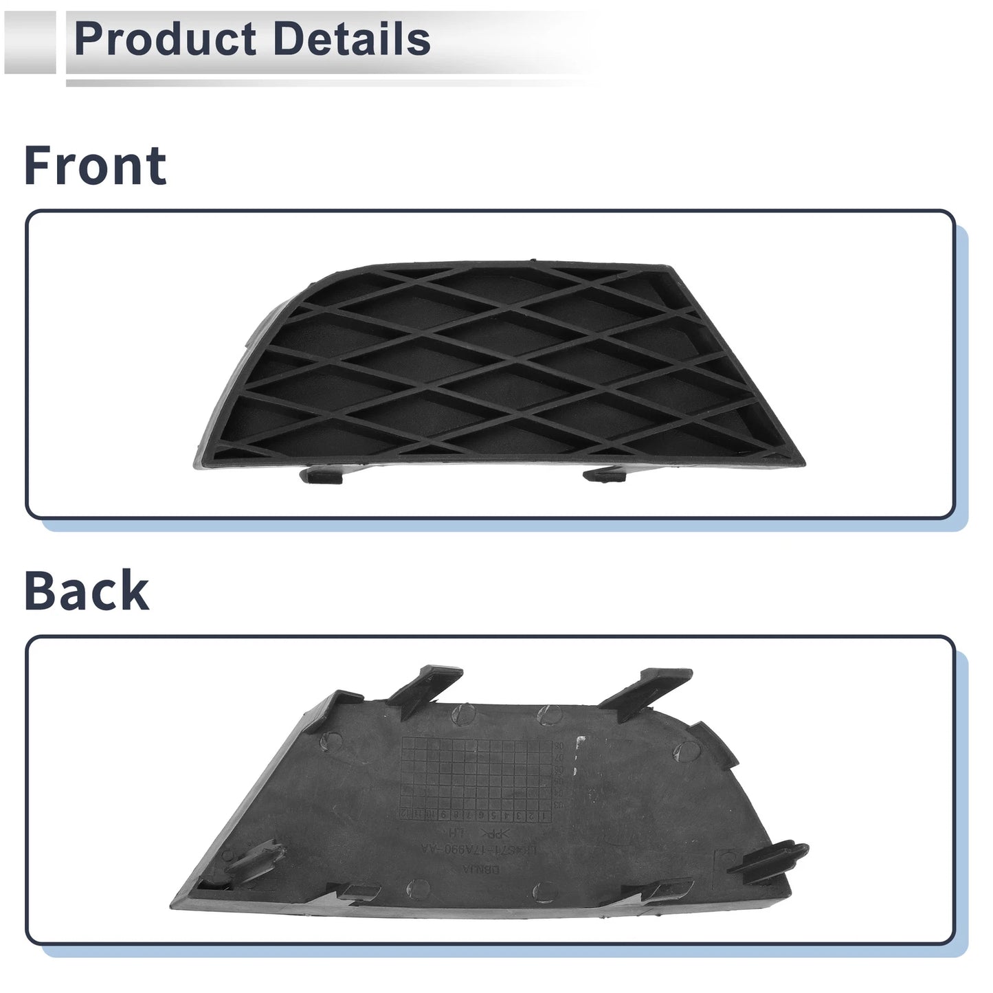 Fog Light Grill for Ford Mondeo GT (2001) - 1 x Car Front Left Light Cover