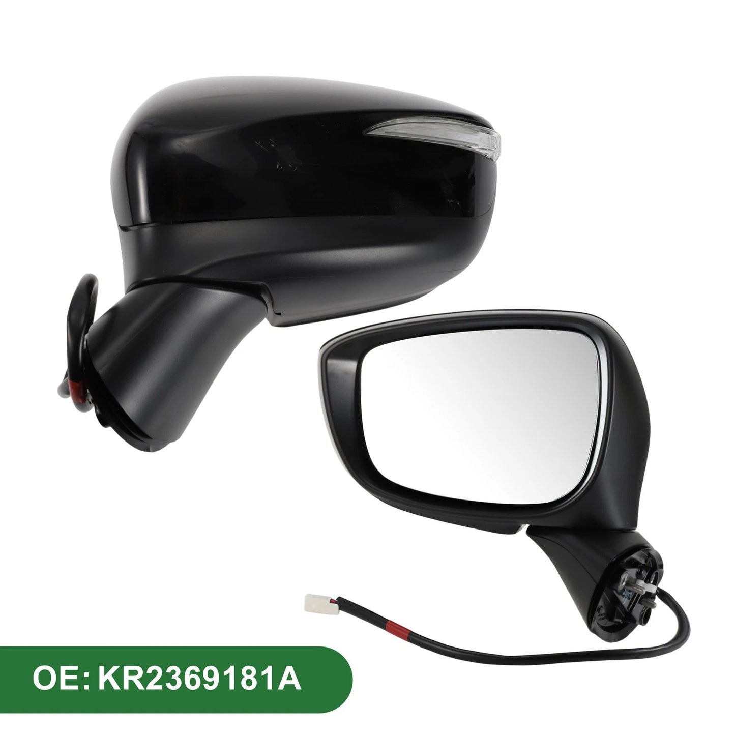 Left Side Door Mirror for MAZDA CX-5 2015-2016 Manual Folding Black