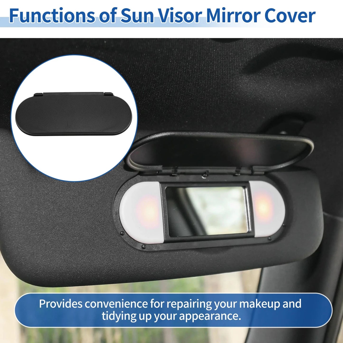 Sun Visor Vanity Mirror Cover for Mini Cooper F55 F56 F60 (2015-2022)