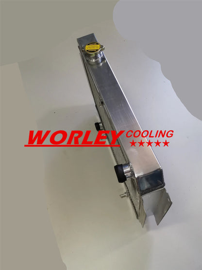 3 Row Aluminum Radiator + Shroud for Holden HQ HJ HX HZ Kingswood V8 (71-80)