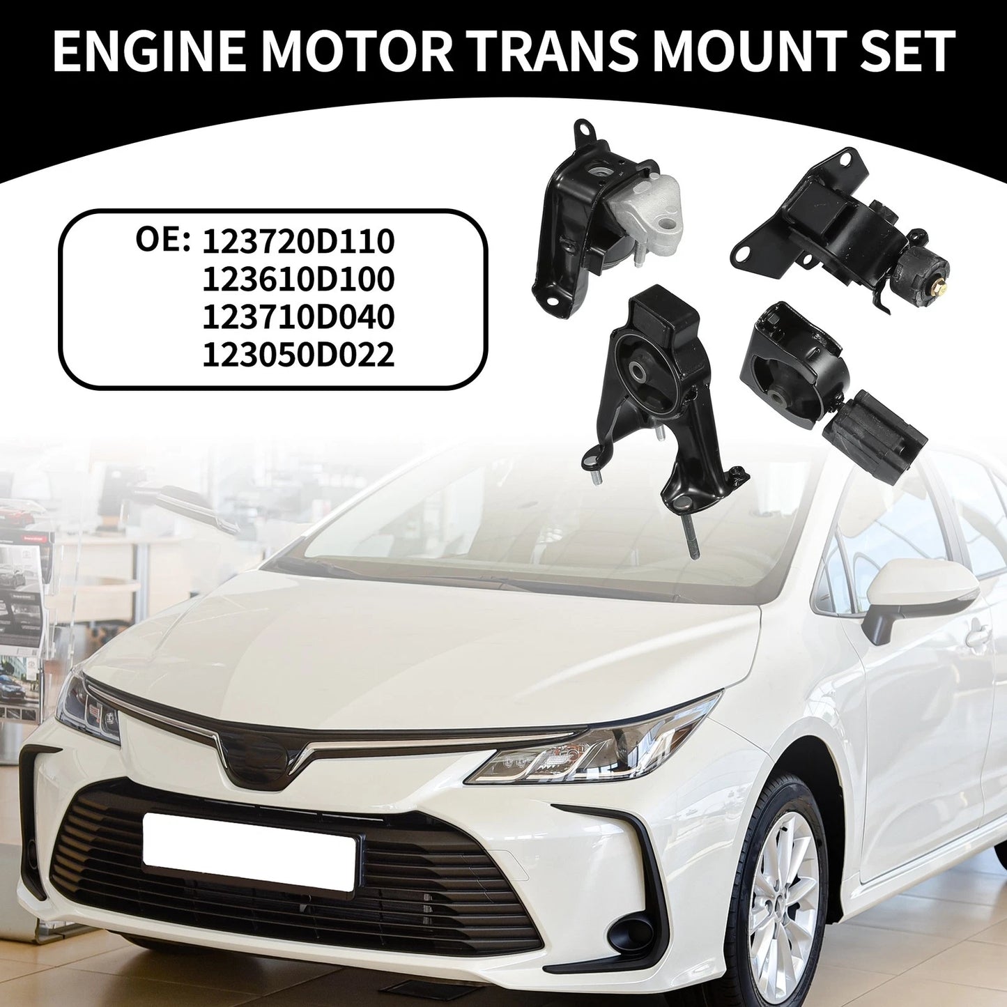 Engine Motor Mount Set for Toyota Corolla (2003-2008)