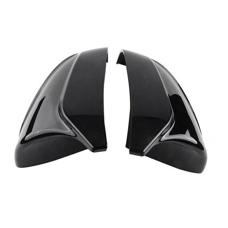 Gloss Black ABS Horn Rearview Mirror Cap Covers for 2017-2022 Tesla Model 3