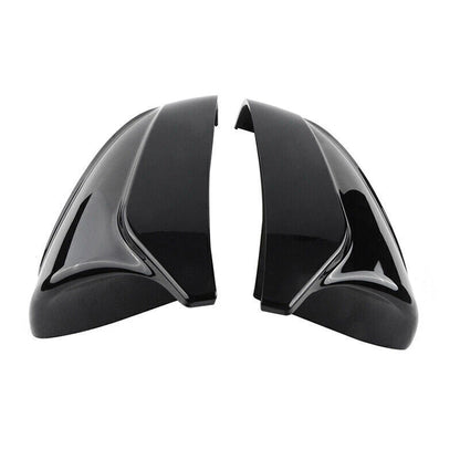 Gloss Black ABS Horn Rearview Mirror Cap Covers for 2017-2022 Tesla Model 3