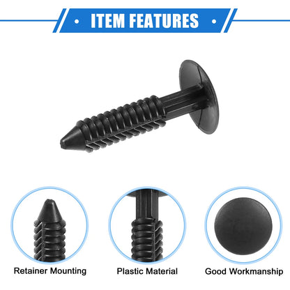 15 Pcs Canopy Seal Buckle Clips for Ford Mustang (2005-2012) Black