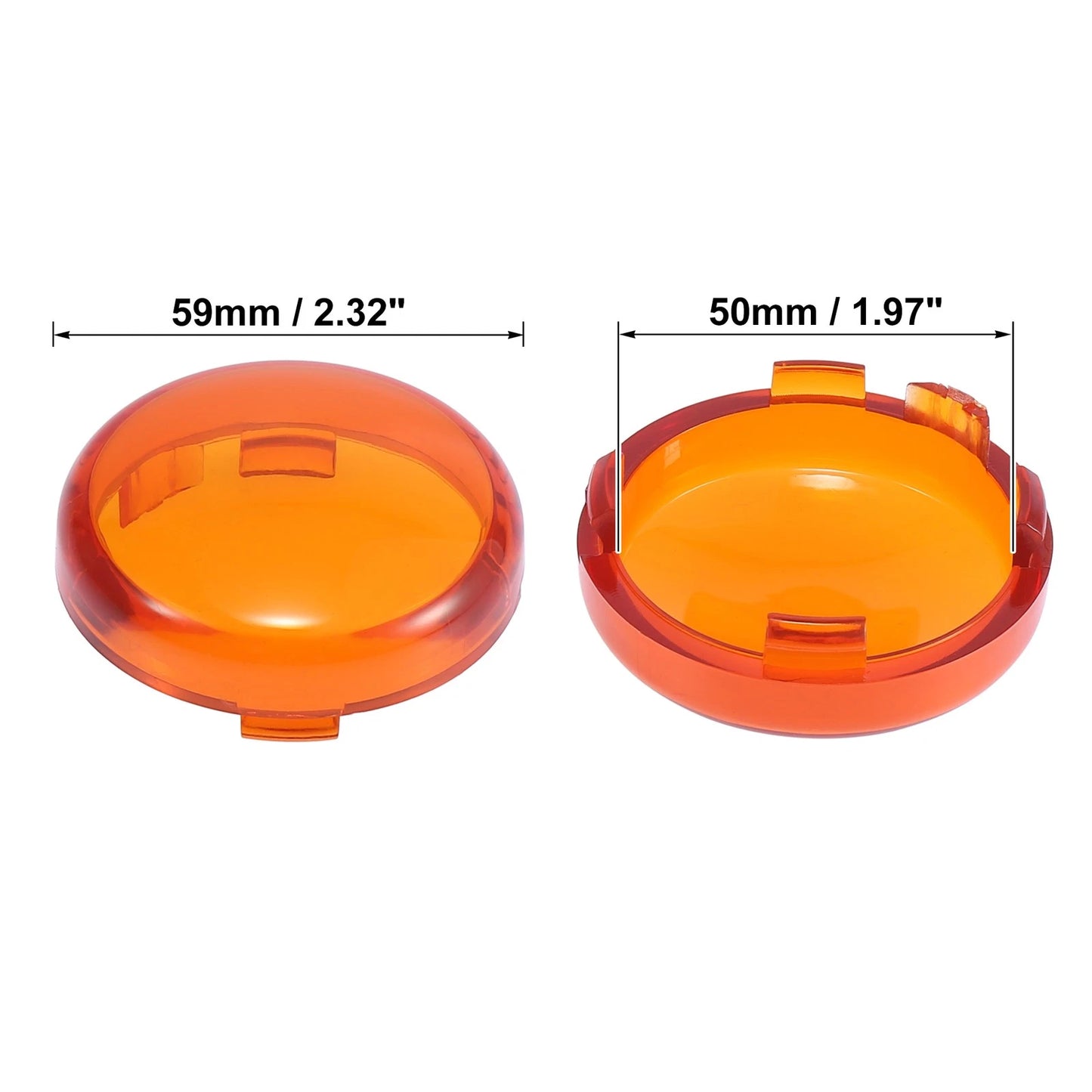 2 x Turn Signals Covers for Harley-Davidson