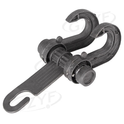 Black Plastic Car Seat Hook for Shopping Bags & Coats