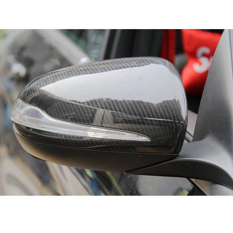 Real Carbon Fiber Wing Mirror Cover fit for Benz C Class C200 C250 C300 W205