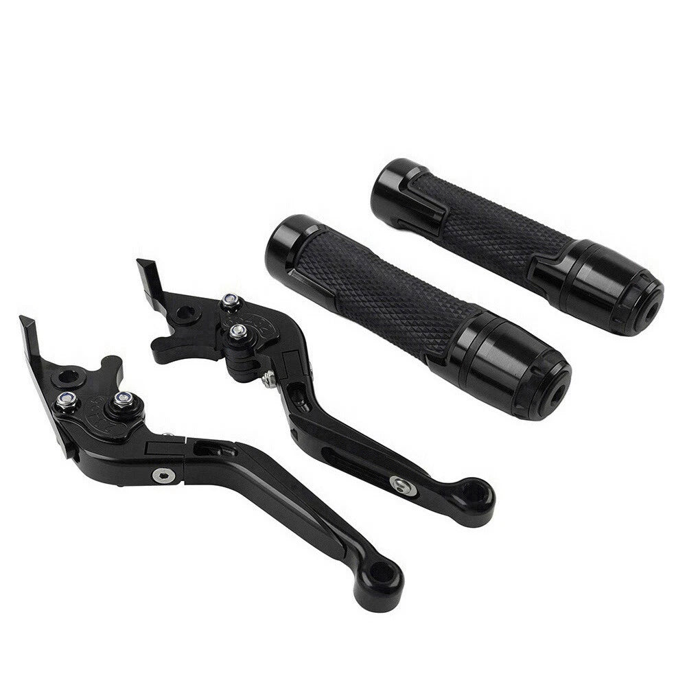 Black Brake Clutch Lever Grip Set for Yamaha FJR XJR 1300 (2001-2008)