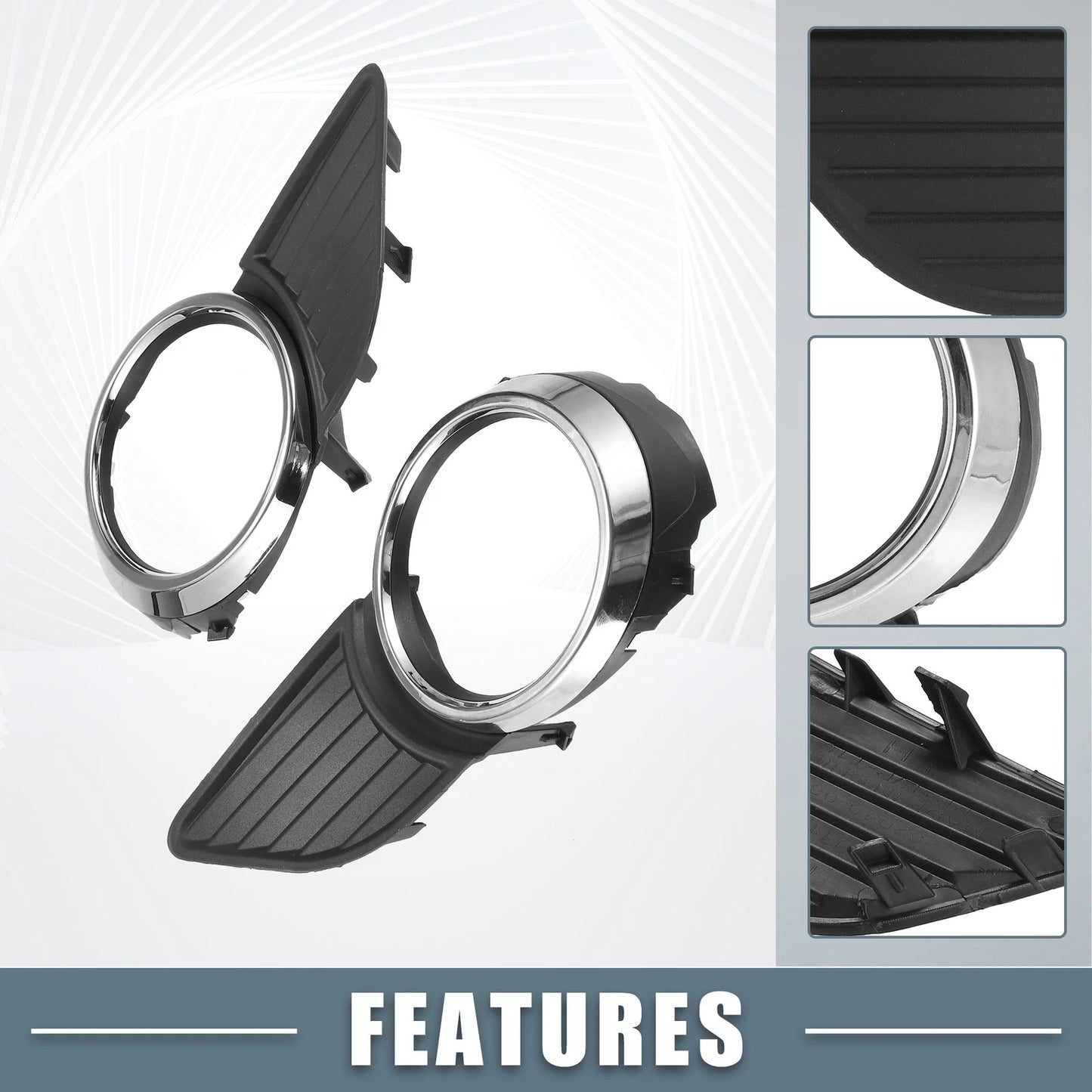 Left Right Fog Light Grille Covers for Toyota